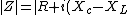 |Z|=|R+i(X_c-X_L)| =\sqrt{R^2+(X_c-X_L)^2}